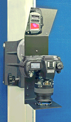 Filter bracket with camera on copy stand